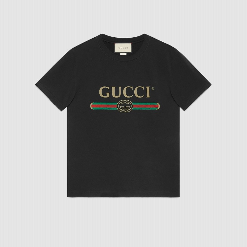見事な GUCCI ロゴ ウォッシュド オーバーサイズTシャツ benefit