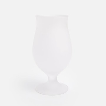 奧可利玻璃啤酒杯420mL 霧白