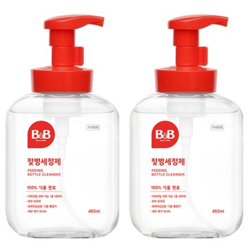 B&B 奶瓶清潔慕斯 100%食品成分 450ml  2瓶