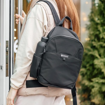 Aerial Infinity 迷你背包 兩色可選-黑色 | 舒適 小巧 防潑水面