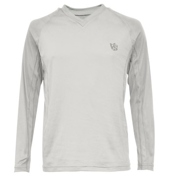 VITAL ENERGY鍺能量男中空快乾保暖衣 ( V領 )(淺灰)