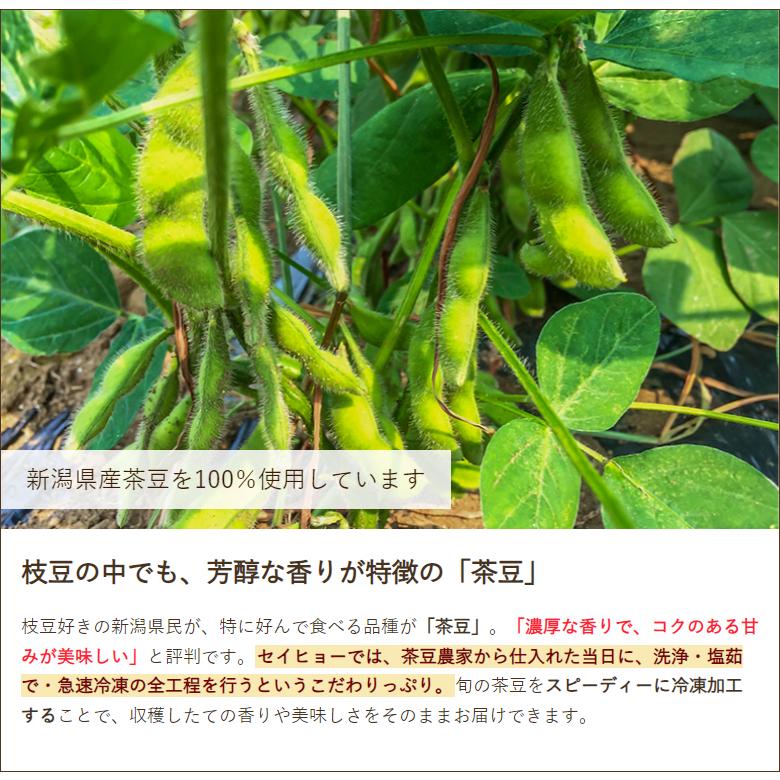 新潟県産 冷凍茶豆 5袋入り 株式会社セイヒョー 送料無料