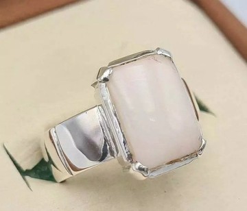 男款蛋白石戒指 蛋白石寶石 手工飾品 天然寶石 男士星座飾品