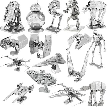 【台灣-出貨】R2D2~DIY手工3D金属拼图成人立体模型拼插拼装益智礼物有趣