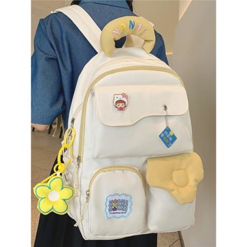書包女可愛高顏值小學生初中生高中生大容量雙肩包大學生電腦背包