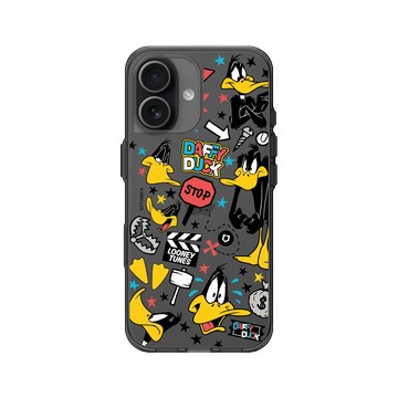 iPhone 17 Clear (相機按鈕) 酷墨灰 - 樂一通 Looney Tunes - 搗蛋系列-太菲鴨