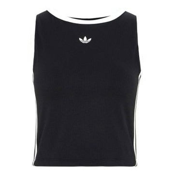 Adidas 3S Padded Tank 女款 黑色 三葉草 修身 運動 休閒 無袖 上衣 背心 LF4595