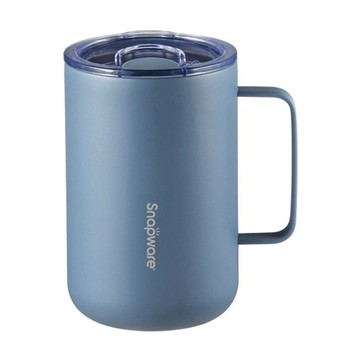 Corelle Brands 康寧餐具 SNAPWARE 鋅 light 輕瓷不鏽鋼保溫保冰辦公杯  湖泊藍  1個  620ml