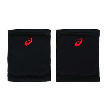 ASICS 護膝-台灣製 運動 排球 一雙入 亞瑟士 Z11906-9023 黑紅