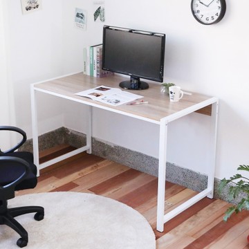 澄境 MIT工業風附插座加粗鐵管電腦桌-2色選-桌子/工作桌/書桌/辦公桌/讀書桌/學習桌-DIY