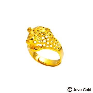 【JoveGold漾金飾】捷豹連連黃金戒指