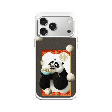 iPhone 17 Pro Max SolidX 白 - Kung Fu Panda - 阿波吃包子