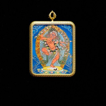 庫魯庫拉手工唐卡吊墜 – 磁吸能量的神聖護身符