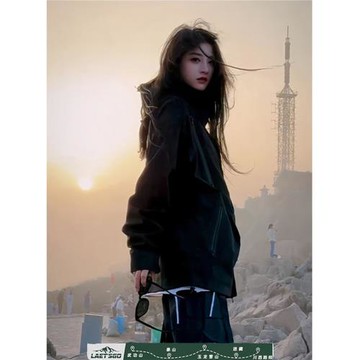 暴雨級防風防水美式機能沖鋒衣外套男夏季爬山穿搭戶外登山服夾克