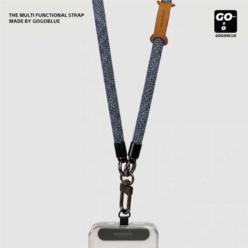 gogoblue原創 露營戶外徒步10MM斜挎登山結實耐用手機掛繩含夾片