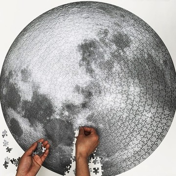 肥婆奶奶 月球拼圖 拼圖 1000片 地球 土星 木星 火星 地獄拼圖 交換禮物 生日禮物 益智遊戲 上課無聊玩具