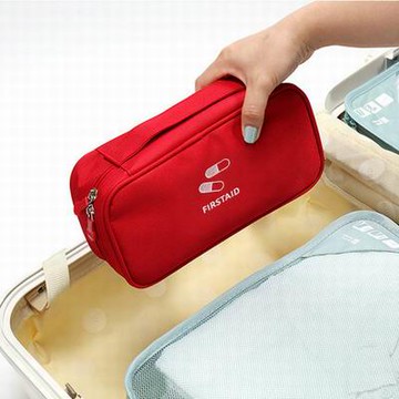 【布藝藥箱藥品醫用包(空包)-23*11*6cm-1款/組】旅行家庭急救防疫藥物收納包應急包-12003