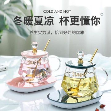 水杯2021新款潮高顏值男女個性保溫杯伴手禮情侶咖啡杯帶蓋勺