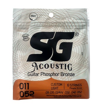 烏克麗麗 SG 磷青銅 ⽊吉他弦 0.011~0.052(SG-6691)