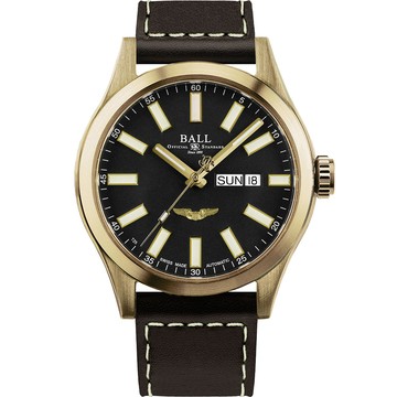 BALL 波爾 Engineer III系列 青銅 復古飛行機械腕錶-43mm NM2186C-L4J-BK