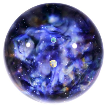 56mm 兩面星雲宇宙玻璃球擺設 no.M296