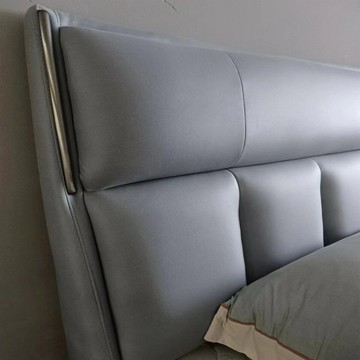 優樂悅~科技布藝雙人床意式極簡1.8米軟包床1.5米主臥氣壓儲物布藝床家具