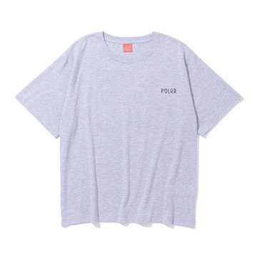 日本限定 POLER  FURRY FONT TEE- 毛毛字POLER 寬鬆版型短袖T恤 / 灰