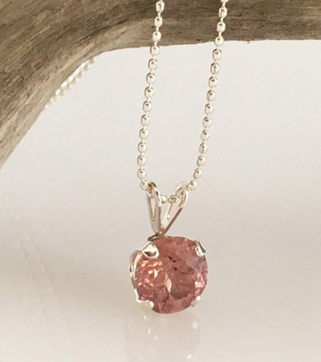 天然尖晶石 ◇ 淡粉色 ◇ SV 吊墜