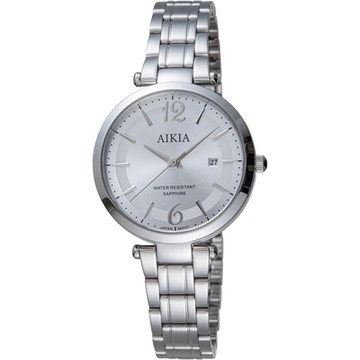 AIKIA 經典優雅 時尚腕錶-4A2320WWT/銀色32mm