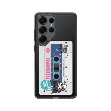 Galaxy S25 Ultra Clear 酷墨灰 - 三麗鷗-酷洛米 Kuromi - 復古錄音帶