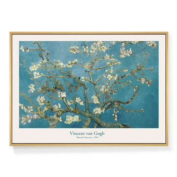 菠蘿選畫所 梵谷 杏花 掛畫 AVAR3406D  木色  30 x 40cm