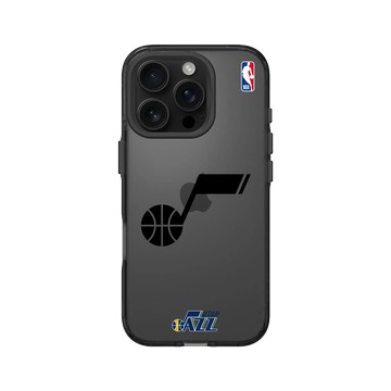 iPhone 16 Pro Clear 酷墨灰 - NBA - B&W-猶他爵士 Utah Jazz B&W - Dark