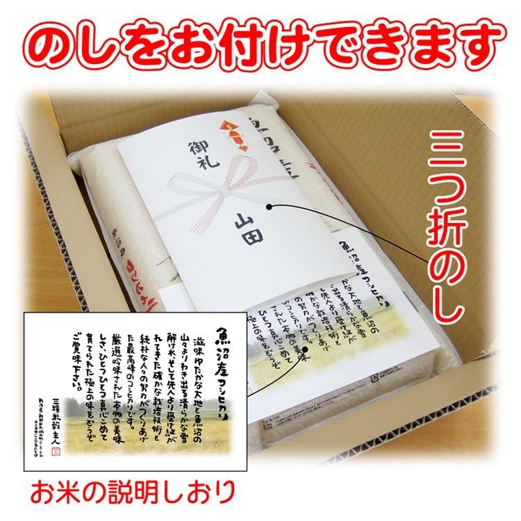 米 令和5年産 魚沼産 コシヒカリ 3ｋｇ 御礼 内祝 お歳暮