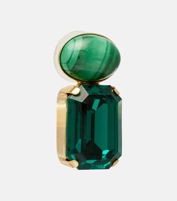 Jennifer Behr Elin crystal-embellished gold-plated earrings