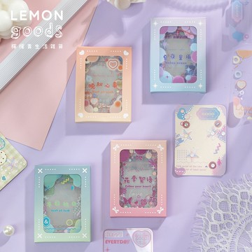 🍋檸檬青🍋 新款現貨特價售完無補四季戀歌系列4款30張入PET防水盒裝夢幻邊框貼紙手帳裝飾素材