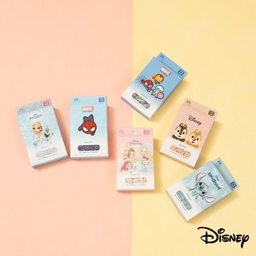 【R.FUN SHOP】迪士尼圖繪滿版OK蹦 冰雪奇緣 史迪奇 蜘蛛人 奇奇蒂蒂 愛麗兒 OK蹦 貼布 醫療用品 WD005