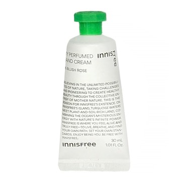 INNISFREE 台灣公司貨 香氛護手霜 臉紅紅玫瑰 琥珀花香調  30ml  1條