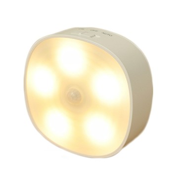 KINYO 電池式磁吸人體感應燈 多功能光控無線LED壁燈-黃光