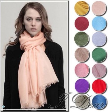 【I.Dear】100%cashmer頂級Shahmina300支紗純山羊絨鑽石紋披肩/圍巾(10色)