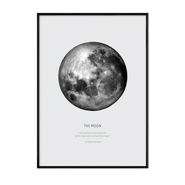 菠蘿選畫所 月球嚮往 THE MOON  30 x 40cm  黑色