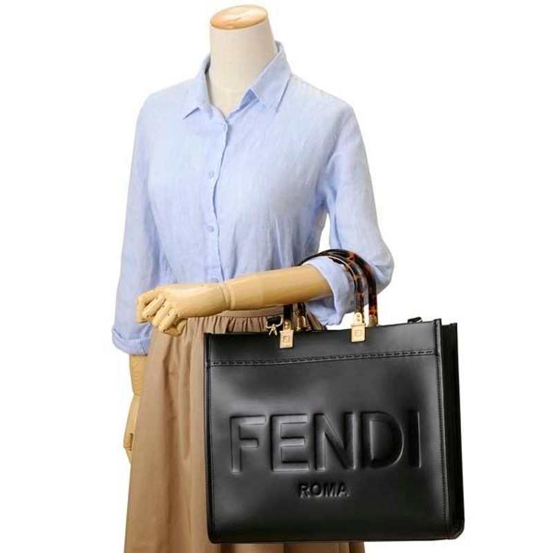 FENDI フェンディ トートバッグ レディース ブラック 8BH386 ABVL ...