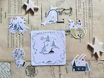 關於這些星星 about these stars - 割型貼紙 sticker
