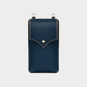 ANY DI 德國時尚真皮多功能手機包 - 丹寧款