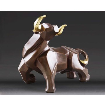 開運陶源 羅廣維限量原作 牛銅雕  [舞動牛勢]