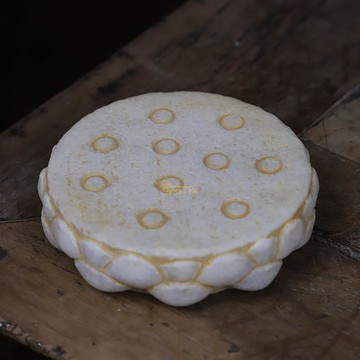 漢白玉純手工雕刻民俗懷舊蓮花承壺石鼓中式古典陳設擺件裝飾石雕