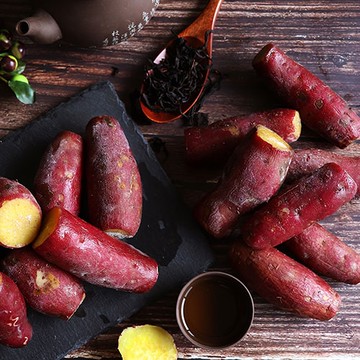 【築地一番鮮】養身輕食紫皮栗香黃金地瓜8包(約1kg/包)