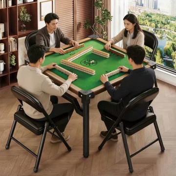麻將桌 88cm正方形四方桌 可折疊桌 象棋桌 摜蛋桌 棋牌麻將桌子