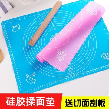 淇家大號硅膠墊烤盤隔熱硅膠案板揉面粉餐桌墊西餐烘焙墊桌面墊