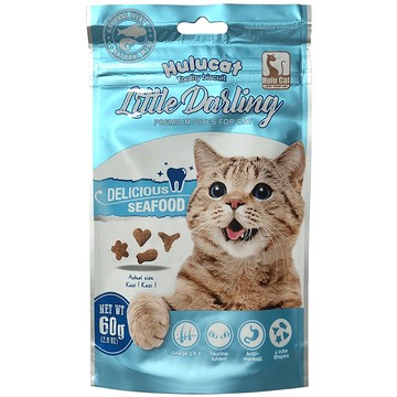 [家速配]Hulucat卡滋化毛潔牙餅-海鮮60g