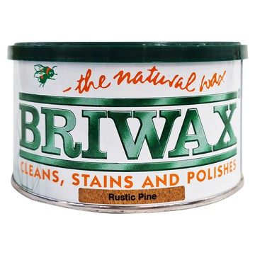 BRIWAX 拋光上色蠟 鄉村松木色 370g 木質家具保養  1罐